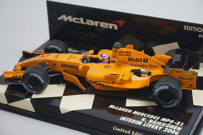 1:43 MINICHAMPS 530064373 McLaren Mercedes MP4-21 INTERIM LIVERY '6 K. Raikkonen model car