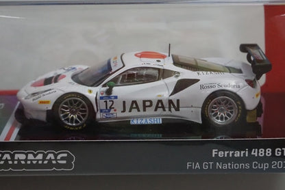 T64-072-18GTN12 Tarmac Works 1:64 Ferrari 488 GT3 FIA GT Nations Cup 2018 T.Kondo / K.Seto Japan Limited Edition