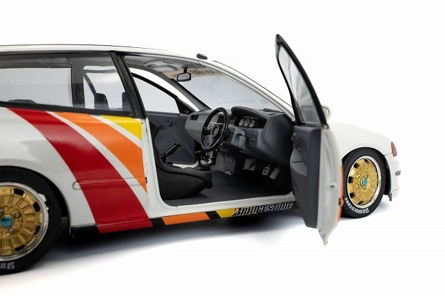 S1810404 SOLIDO 1:18 Honda Civic EG6 Solid Works Mugen 1992 White model car
