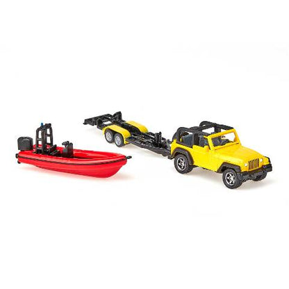 SK1658 SIKU Jeep Wrangler with Boat