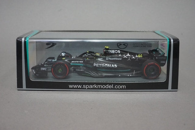 1:43 SPARK S8590 Mercedes-AMG Petronas F1 Team W14 E-Performance British GP 3rd 2023 #44 L. Hamilton model car
