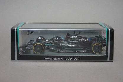 1:43 SPARK S8591 Mercedes-AMG Petronas F1 Team W14 E-Performance British GP 5th 2023 #63 G. Russell model car