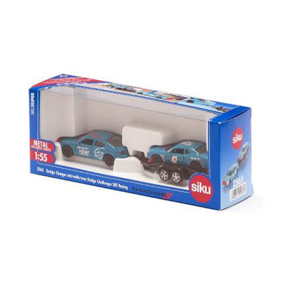 SK2565 SIKU 1:55 Dodge Charger Trailer Dodge Racing Load