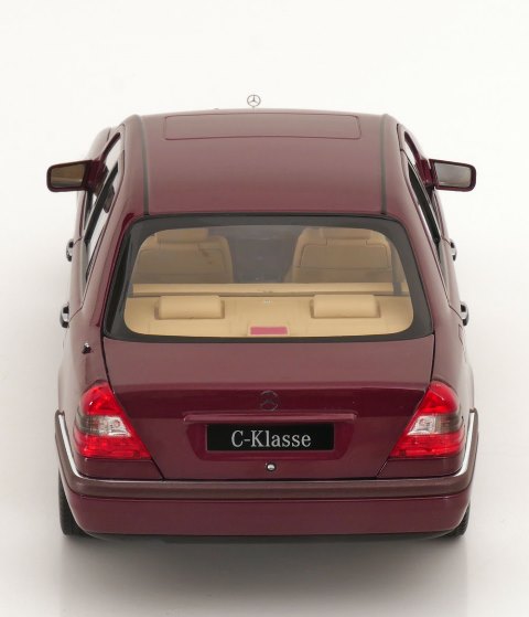 [ Pre-order ] 183370 NOREV 1:18 Scale Mercedes C-Klasse W202 Sedan 1993 Red Metallic (Modellissimo Custom Order)