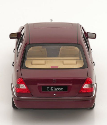 [ Pre-order ] 183370 NOREV 1:18 Scale Mercedes C-Klasse W202 Sedan 1993 Red Metallic (Modellissimo Custom Order)