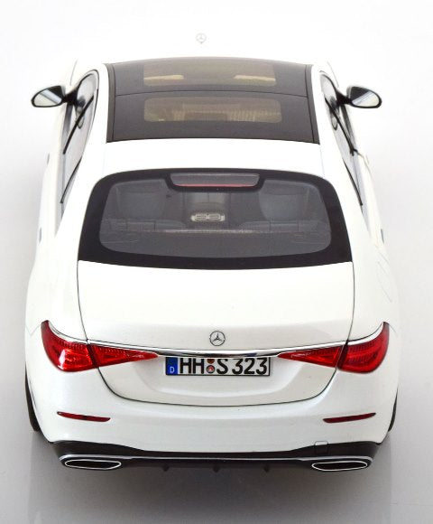 [ Pre-order ] 183801 NOREV 1:18 Scale Mercedes S-Class AMG-Line 2021 White Metallic MODELISSIMO Custom Order