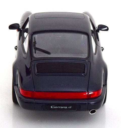 [ Pre-order ] 187324 NOREV 1:18 Scale Porsche 911 (964) Carrera 4 1990 Coupe in Dark Blue Metallic, Custom Order from MODELISSIMO