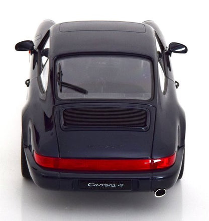[ Pre-order ] 187324 NOREV 1:18 Scale Porsche 911 (964) Carrera 4 1990 Coupe in Dark Blue Metallic, Custom Order from MODELISSIMO