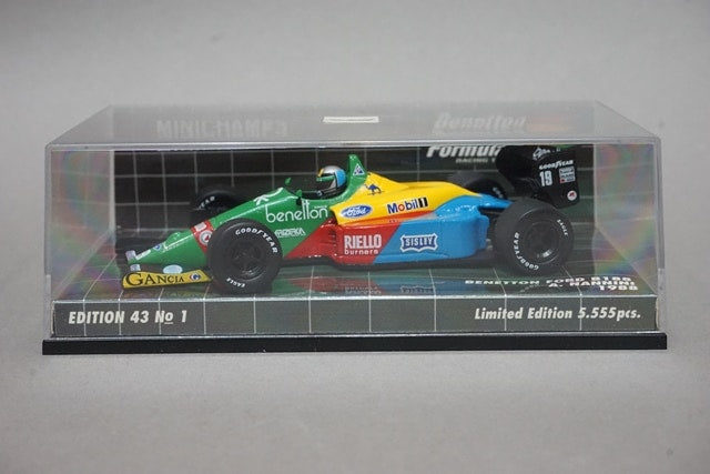 1:43 MINICHAMPS 400880019 Benetton Ford B188 1988 #19 A. Nannini model car