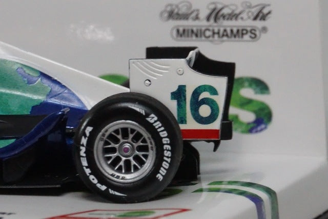 1:43 MINICHAMPS Kyosho Honda Racing F1 Team Show Car 2008 #16 J. Button model car
