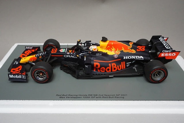 1:18 Spark 18S593 Red Bull Racing Honda RB16 Spanish GP 2nd 2021 #33 M.Verstappen