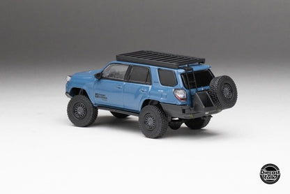 DTG0016-FR GCD Gaincorp Products 1/64 Toyota 4Runner TRD PRO Overland CavalryFront Runner x DiecastTalk Blue