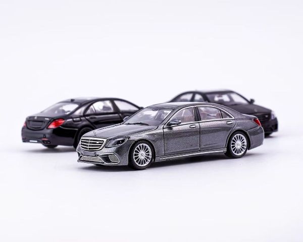 KING MODEL 1:64 Mercedes-Benz S65 AMG W222 Titanium Gray