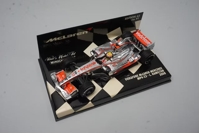 1:43 MINICHAMPS 530084322 Vodafone McLaren Mercedes MP4-23 2008 #22 L. Hamilton model car
