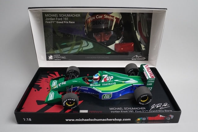 1:18 MINICHAMPS 113910132 Jordan Ford 191 F1 Debut Belgium GP 1991 #32 model car