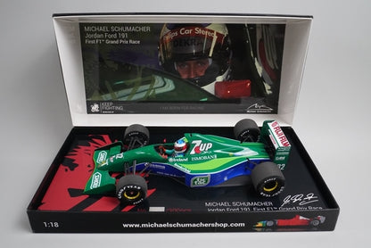 1:18 MINICHAMPS 113910132 Jordan Ford 191 F1 Debut Belgium GP 1991 #32 model car
