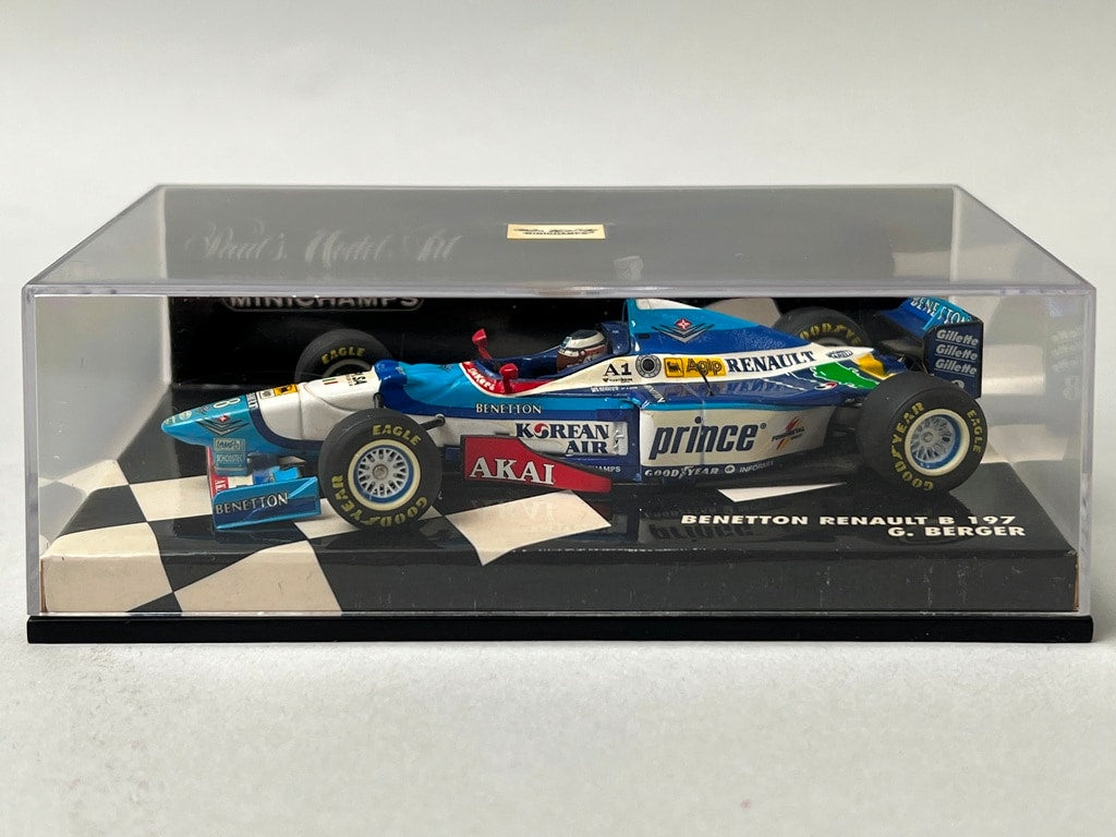 1:43 MINICHAMPS 430970008 Benetton Renault B197 1997 #8 G. Berger model car