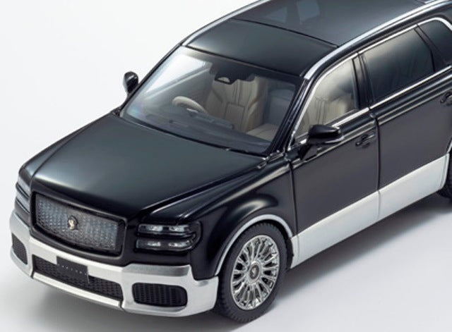 KS03926BS KYOSHO 1:43 Toyota Century (Rinpo) (Black/Silver) Interior: Fromage