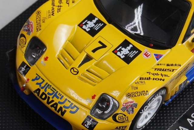 1:43 EBBRO 43707 Mazda Amemiya Asparagus Drink RX7 JGTC 2004 #7 Yellow model car