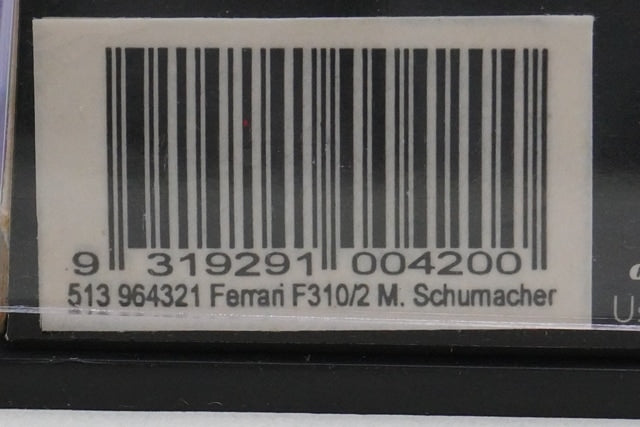 1:43 MINICHAMPS 513964321 Qantas Ferrari F310/2 Australian GP 1997 #1 model car