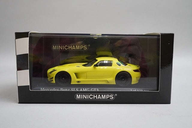 1:43 MINICHAMPS 410113201 Mercedes-Benz SLS AMG GT3 2011 Yellow model car