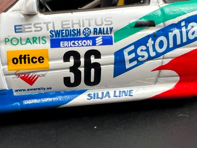 1:43 VITESSE SKM99043 Ford Escort WRC E.O.S SWEDISH Rally 1999 #36 M. Martin T. Kitzing moidel car