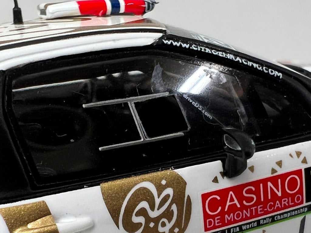 1:43 Spark S4508 DS3 WRC Citroen Total Abu Dhabi WRT Monte Carlo 2015 #12 M. Ostberg J. Andersson model car
