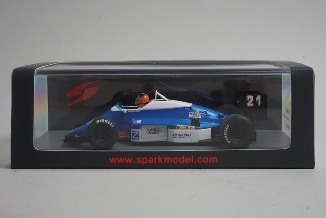 1:43 Spark S3966 Osella FA1G Austrian GP 1986 #21 P. Ghinzani model car