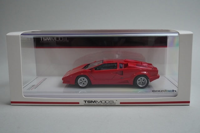 1:43 TSM Model TSM430658 Lamborghini Countach 25th Anniversary Rosso model car