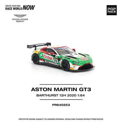 [ Pre-order ] PR640253 POP RACE 1:64 Aston Martin Vantage GT3 Bathurst 12H 2020 #76