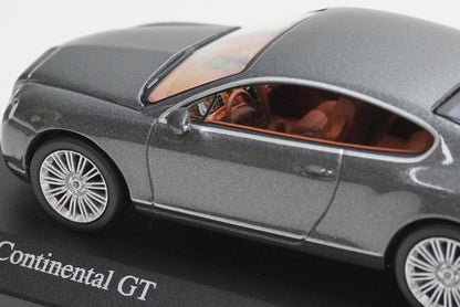 1:64 MINICHAMPS 640139600 Bentley Continental GT Grey Metallic model car
