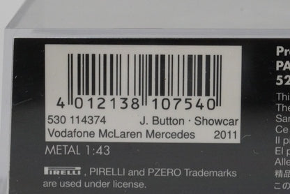 1:43 MINICHAMPS 530114374 McLaren Mercedes Show Car 2011 #4 model car