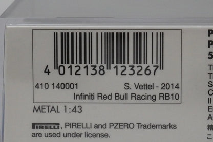 1:43 MINICHAMPS 410140001 Infiniti Red Bull Racing RB10 2014 #1 model car