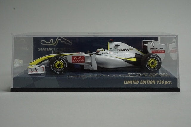 1:43 MINICHAMPS 403090822 Suzuka Circuit Custom Brown GP Japanese GP Suzuka 2009 #22 model car