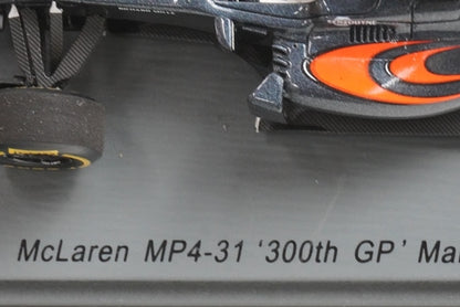 1:43 Spark S5024 McLaren Honda MP4-31 Malaysian GP 2016 #22 model car