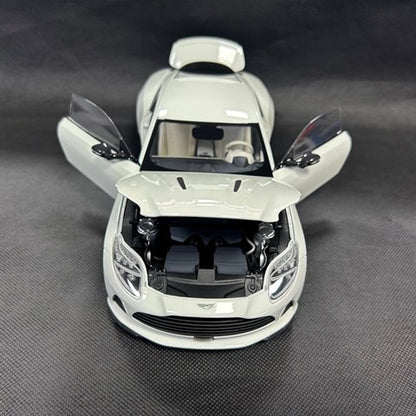 8250628YG XiaoGuang MODEL 1:18 Aston Martin DB12 White Glow in the Dark with Replacement Wheels