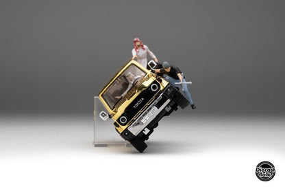 DTGSPC8 GCD Gaincorp Products 1:64 Toyota Land Cruiser 70 Arab Specification Gold Edition DiecastTalk Special Order