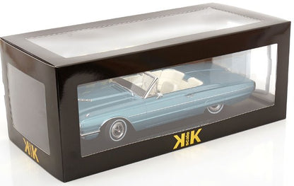 [ Pre-order ] KKDC181341 KK Scale 1:18 Ford Thunderbird Convertible 1966 Light Blue Metallic
