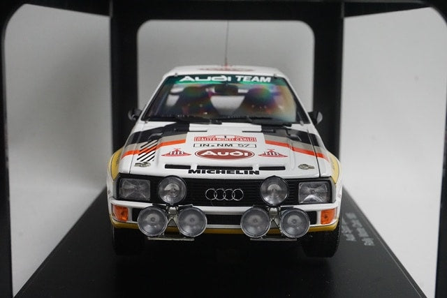 1:18 AUTOart 88501 Audi Sport Quattro Monte Carlo Rally 1985 #1 S. Blomqvist B. Cederberg