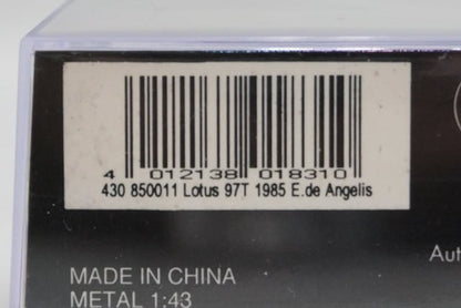 1:43 MINICHAMPS 430850011 Lotus 97T 1985 #11 model car