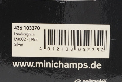 1:43 MINICHAMPS 436103370 Lamborghini LM002 1984 Silver model car