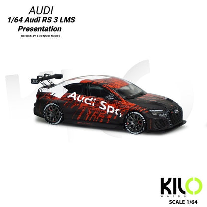 KLW0024-2 KILOworks 1:64 Audi RS 3 LMS Presentation