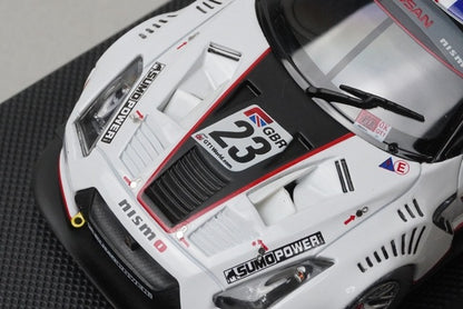 1:43 EBBRO 44383 Nissan GT-R GT1 Sumo Power GT 2010 #23 White Black model car