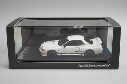 1:43 ignition model IG1526 Nissan TOP SECRET GT-R VR32 White model car