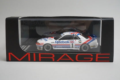 1:43 HPI 8605 Mirage Nissan Reebok Skyline GT-R JTC West Japan 1990 #1 model car