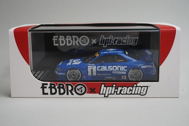 1:43 HPI 44769 Ebro Custom Nissan Calsonic Skyline GT-R JGTC Sugo 1996 #1 model car