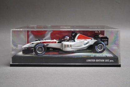 1:43 MINICHAMPS 400050074C BAR Honda Canadian GP 2005 #4 Takuma Sato Promo