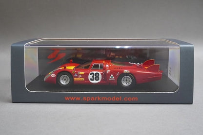 1:43 SPARK S4367 Alfa Romeo 33/2 Le Mans 5th 1968 #38 model car