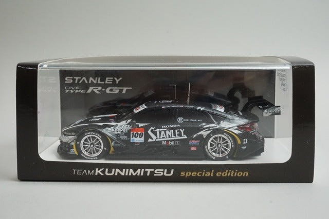 1:43 SPARK TK-SGT2024T Kunimitsu Custom Honda Stanley Civic Type R-GT Fuji 2024 #100 Special Package