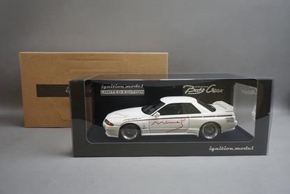 1:18 ignition model IG0672 Boost Gear Custom Nissan Skyline GT-R Mine's White model car